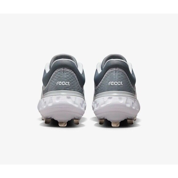 Nike Cleats Men 7.5 Grey Varsity Alpha Huarache Elite 4 Metal Baseball Shoes main image 5